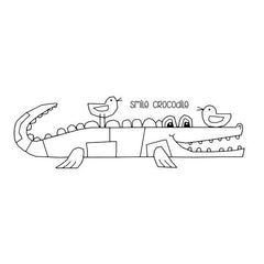 Woodware Clear Singles Smile Crocodile-1