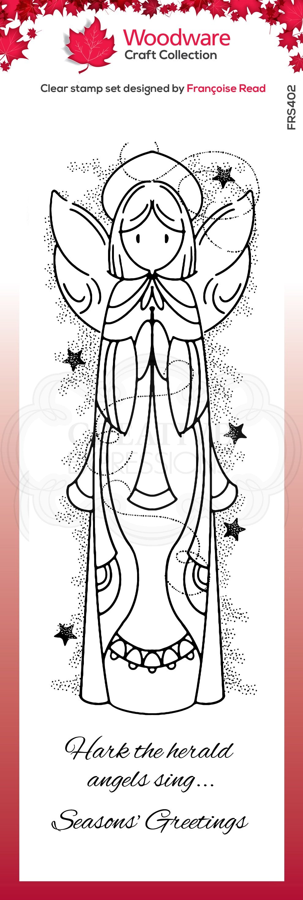 Celestial Angel 4 in x 6 in Stamp-1