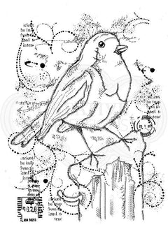Woodware Clear Singles - Frosty Robin-1