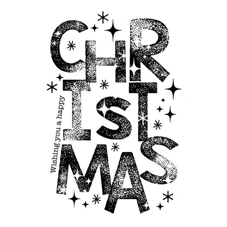 Woodware Clear Singles Starry Christmas-1