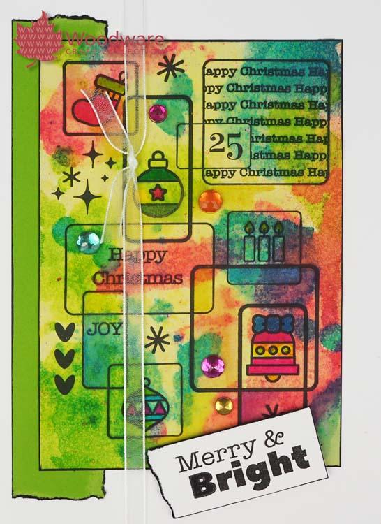 Woodware Clear Singles Christmas Squares-2