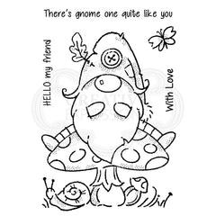 Woodware Clear Singles Forest Gnome 4 in x 6 in Stamp-4