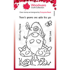 Woodware Clear Singles Forest Gnome 4 in x 6 in Stamp-1