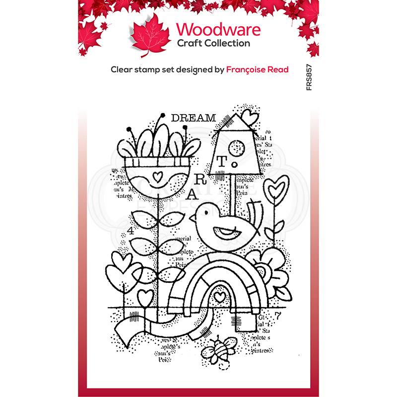 Woodware Clear Singles Dream Garden 4 in x 6 in Stamp-1