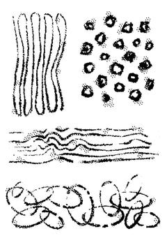 Woodware Clear Singles Texture Patches 4 in x 6 in Stamp-8