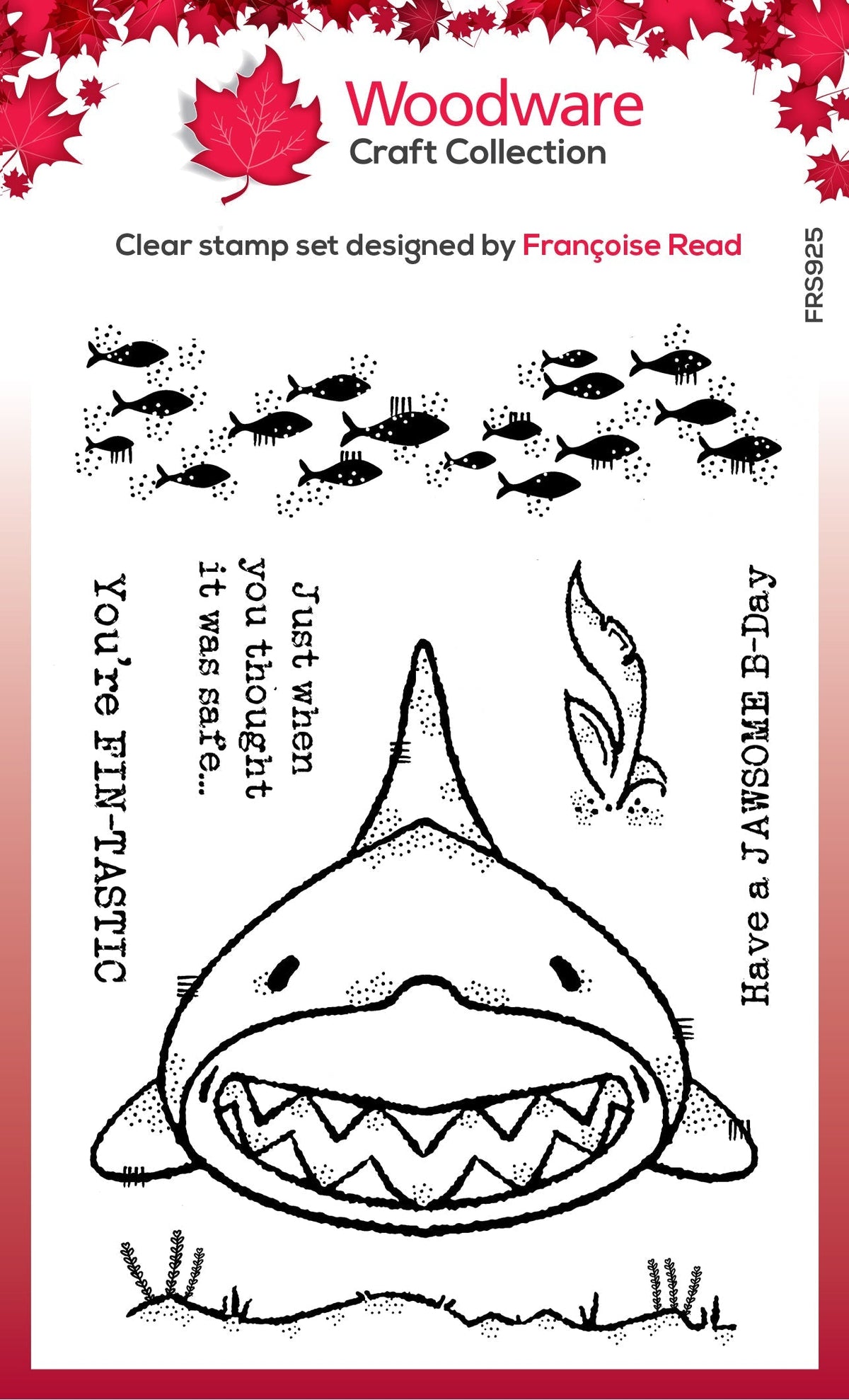 Woodware Clear Singles Jaws 4 in x 6 in Stamp-1