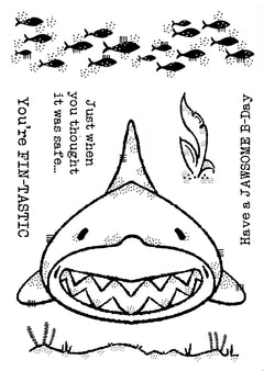 Woodware Clear Singles Jaws 4 in x 6 in Stamp-3