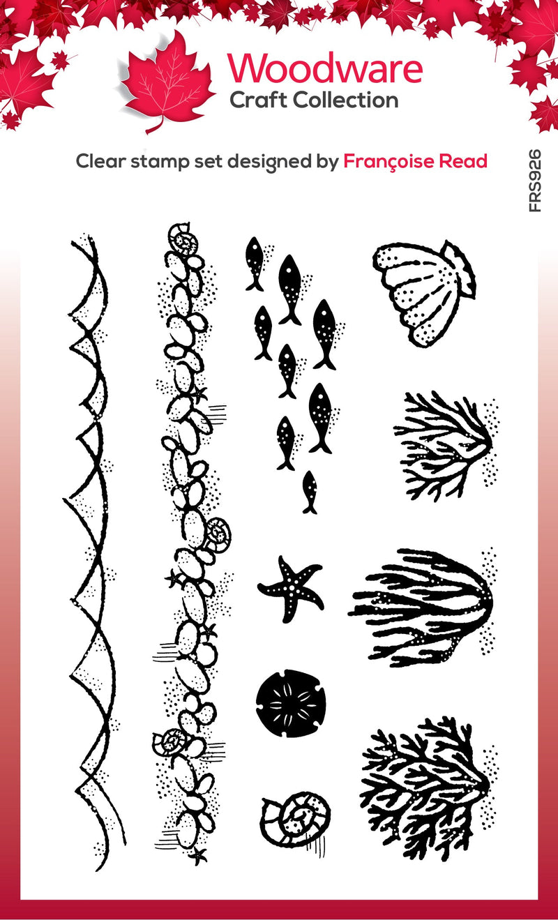 Woodware Clear Singles Sea Elements 4 in x 6 in Stamp-1