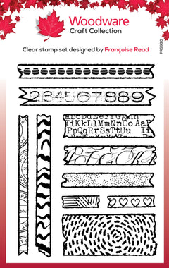 Woodware Clear Singles Scrap Washi 4 in x 6 in Stamp-1