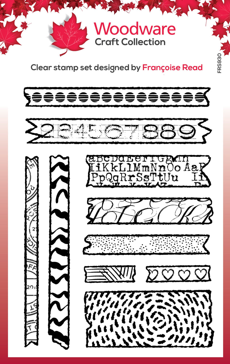 Woodware Clear Singles Scrap Washi 4 in x 6 in Stamp-1