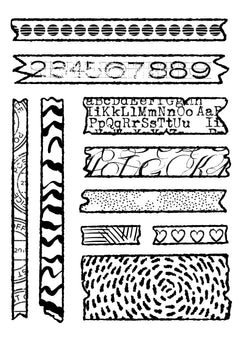 Woodware Clear Singles Scrap Washi 4 in x 6 in Stamp-12