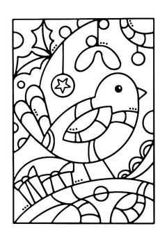 Woodware Clear Singles Robin Panel 4 in x 6 in Stamp-3