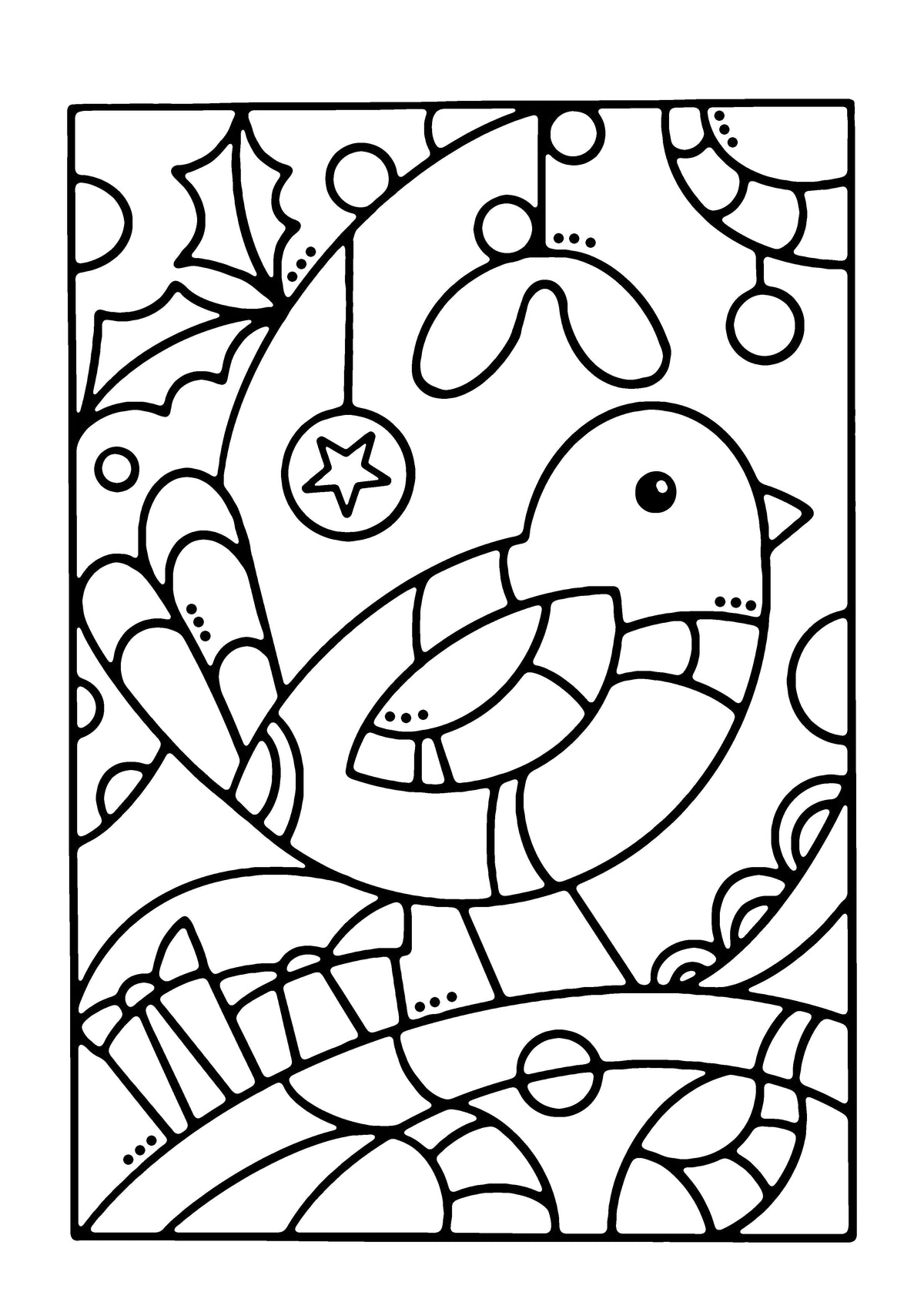 Woodware Clear Singles Robin Panel 4 in x 6 in Stamp-3