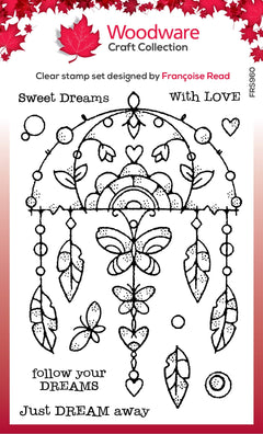 Woodware Clear Singles Garden Dream Catcher 4 in x 6 in Stamp-1