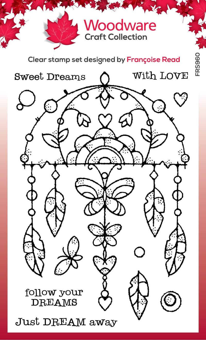 Woodware Clear Singles Garden Dream Catcher 4 in x 6 in Stamp-1