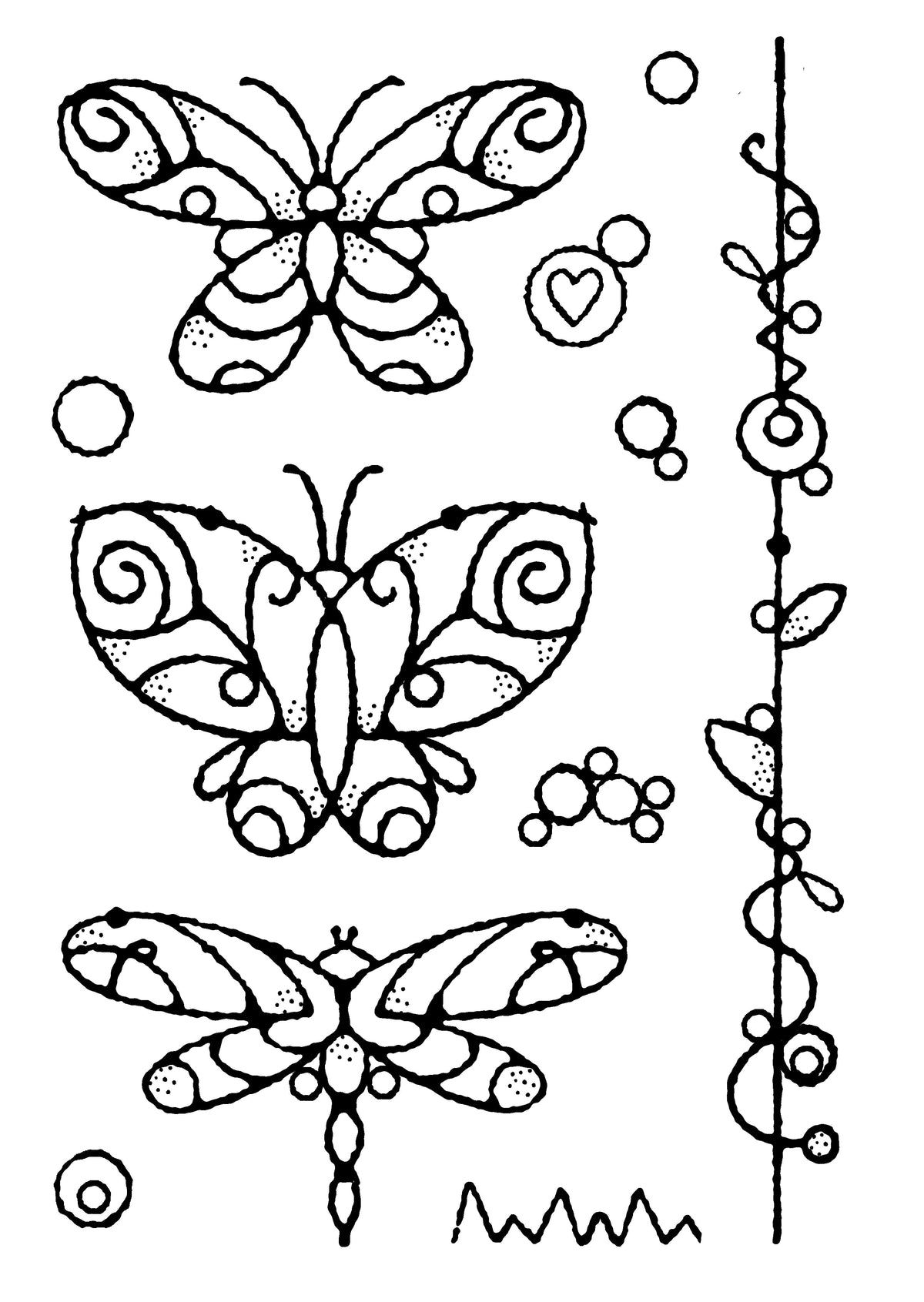Woodware Clear Singles Wired Butterflies 4 in x 6 in Stamp-8