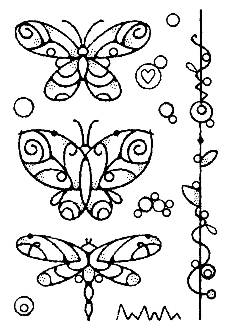 Woodware Clear Singles Wired Butterflies 4 in x 6 in Stamp-8