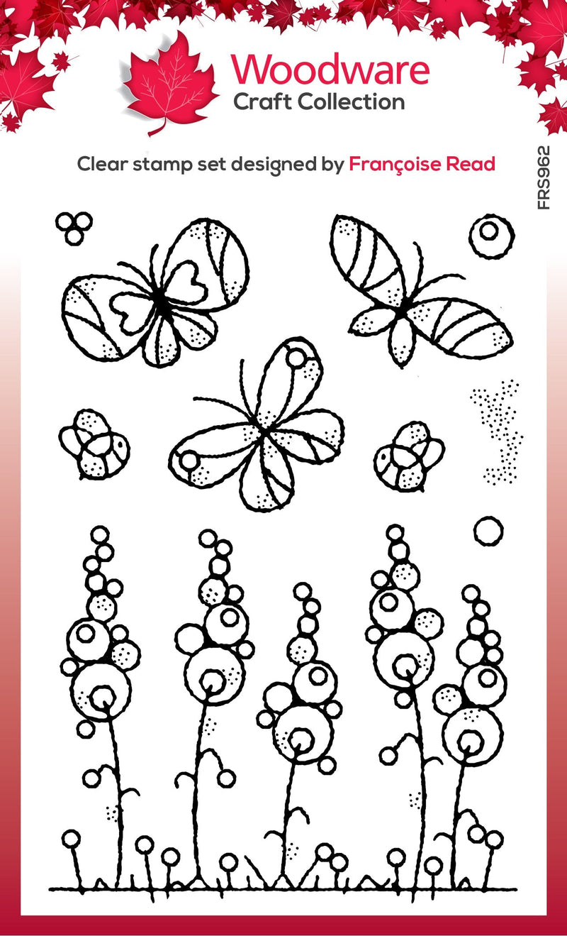 Woodware Clear Singles Garden Border 4 in x 6 in Stamp-1