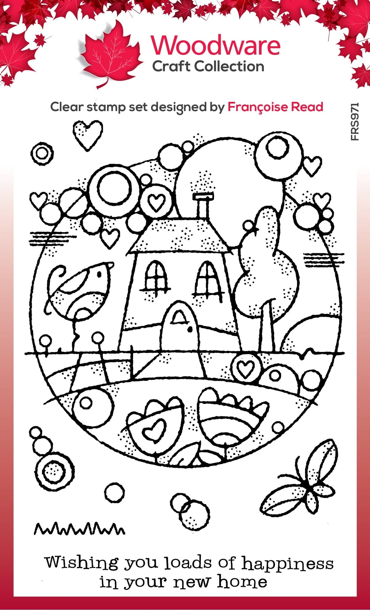 Woodware Clear Singles Dream Home 4 in x 6 in Stamp-1