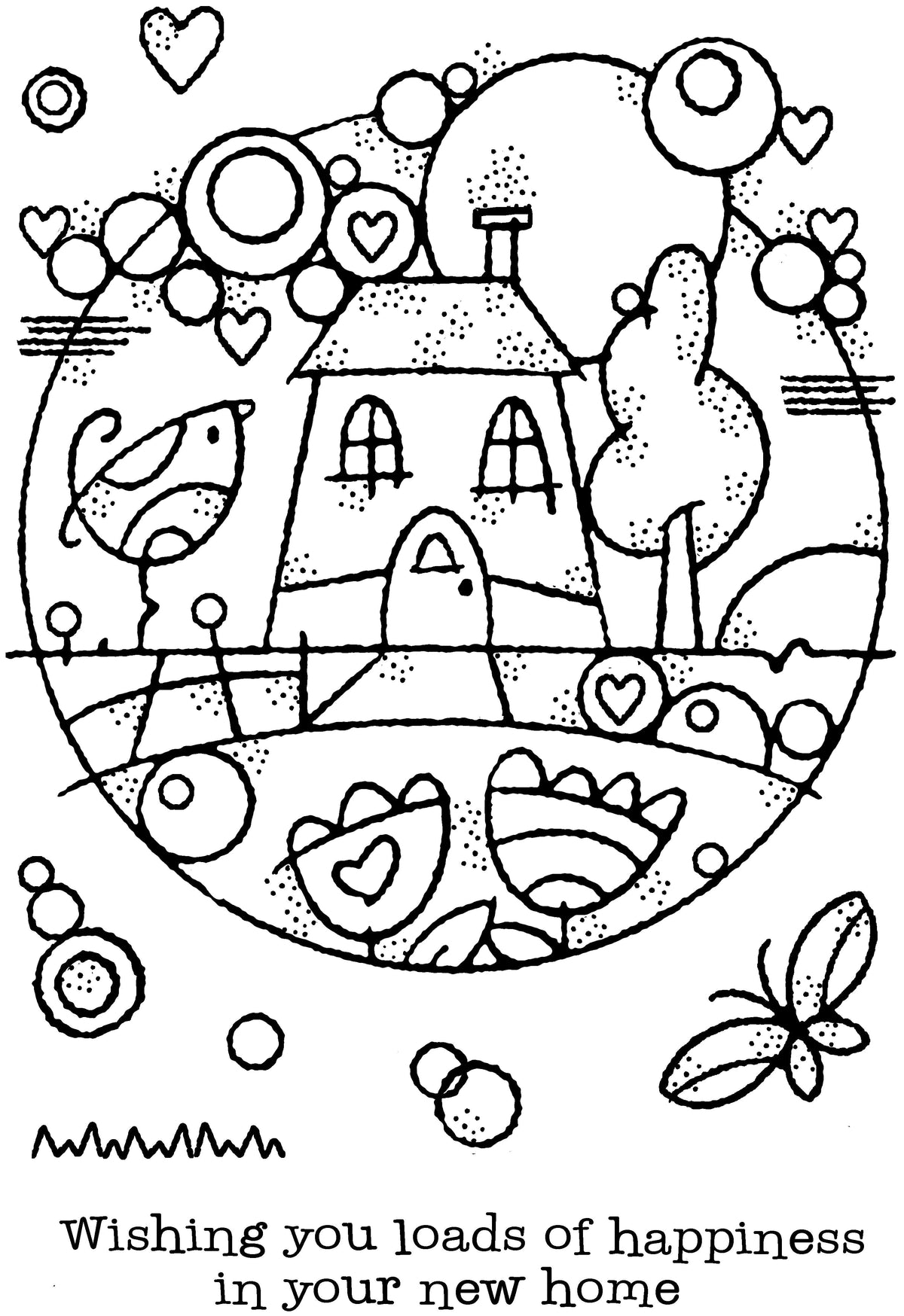 Woodware Clear Singles Dream Home 4 in x 6 in Stamp-6