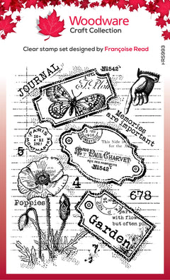 Woodware Clear Singles Label Page 4 in x 6 in Stamp-1