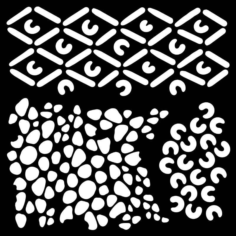Woodware African 6 in x 6 in Stencil-6