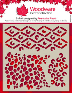 Woodware African 6 in x 6 in Stencil-1
