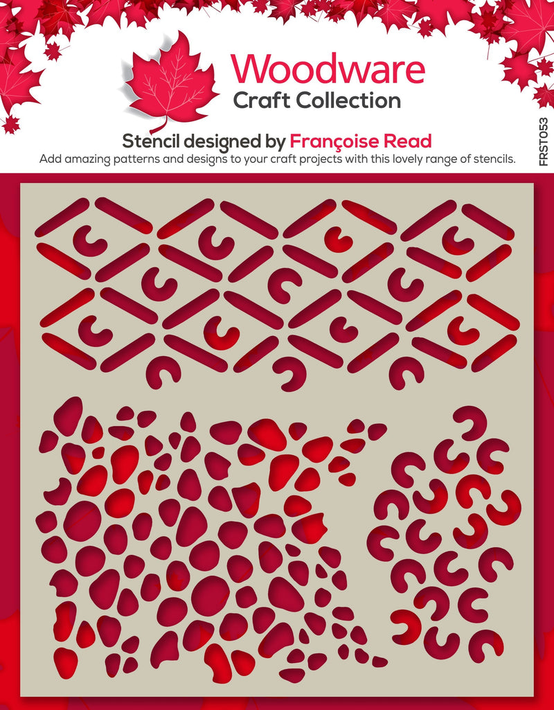 Woodware African 6 in x 6 in Stencil-1