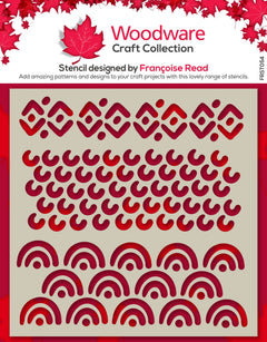 Woodware Batik 6 in x 6 in Stencil-1