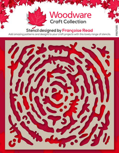 Woodware Coral Branches 6 in x 6 in Stencil-1