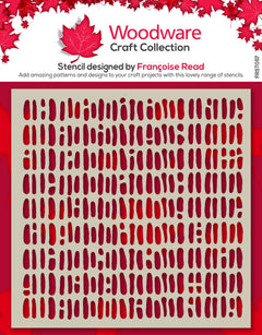 Woodware Old Weave 6 in x 6 in Stencil-1