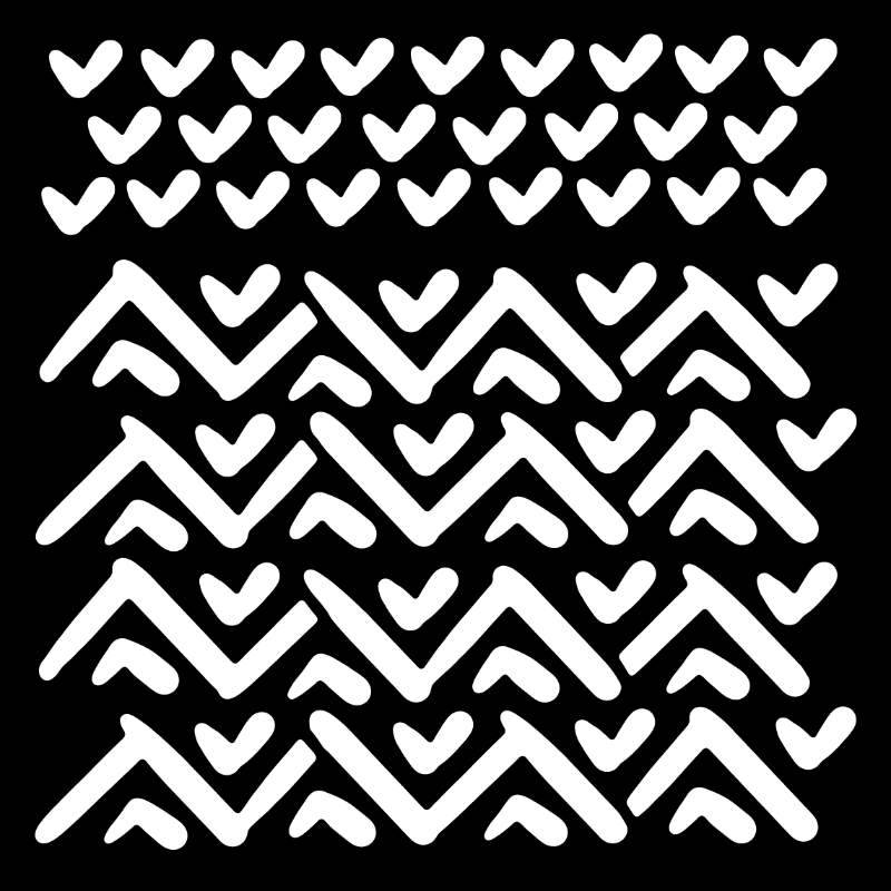 Woodware Tribal 6 in x 6 in Stencil-3