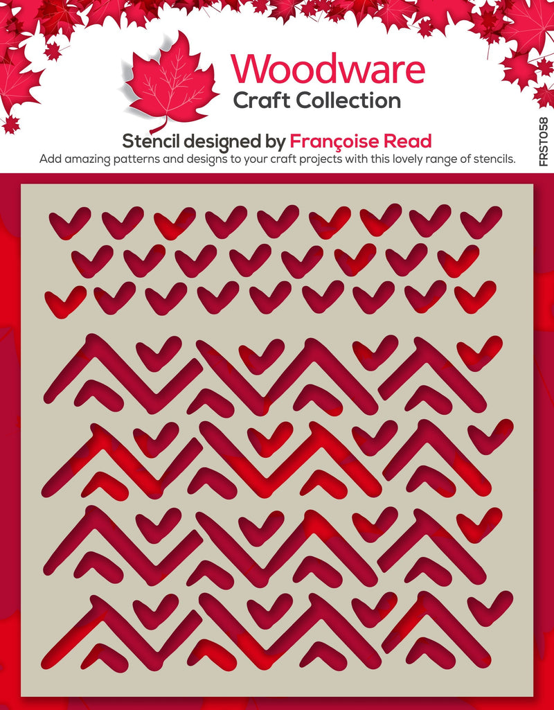Woodware Tribal 6 in x 6 in Stencil-1