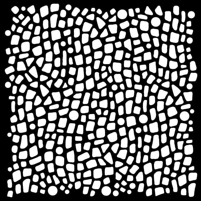 Woodware Pebble Dash 6 in x 6 in Stencil-5