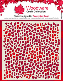 Woodware Pebble Dash 6 in x 6 in Stencil-1