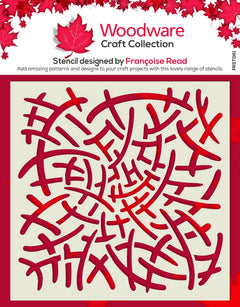 Woodware Tangled 6 in x 6 in Stencil-1