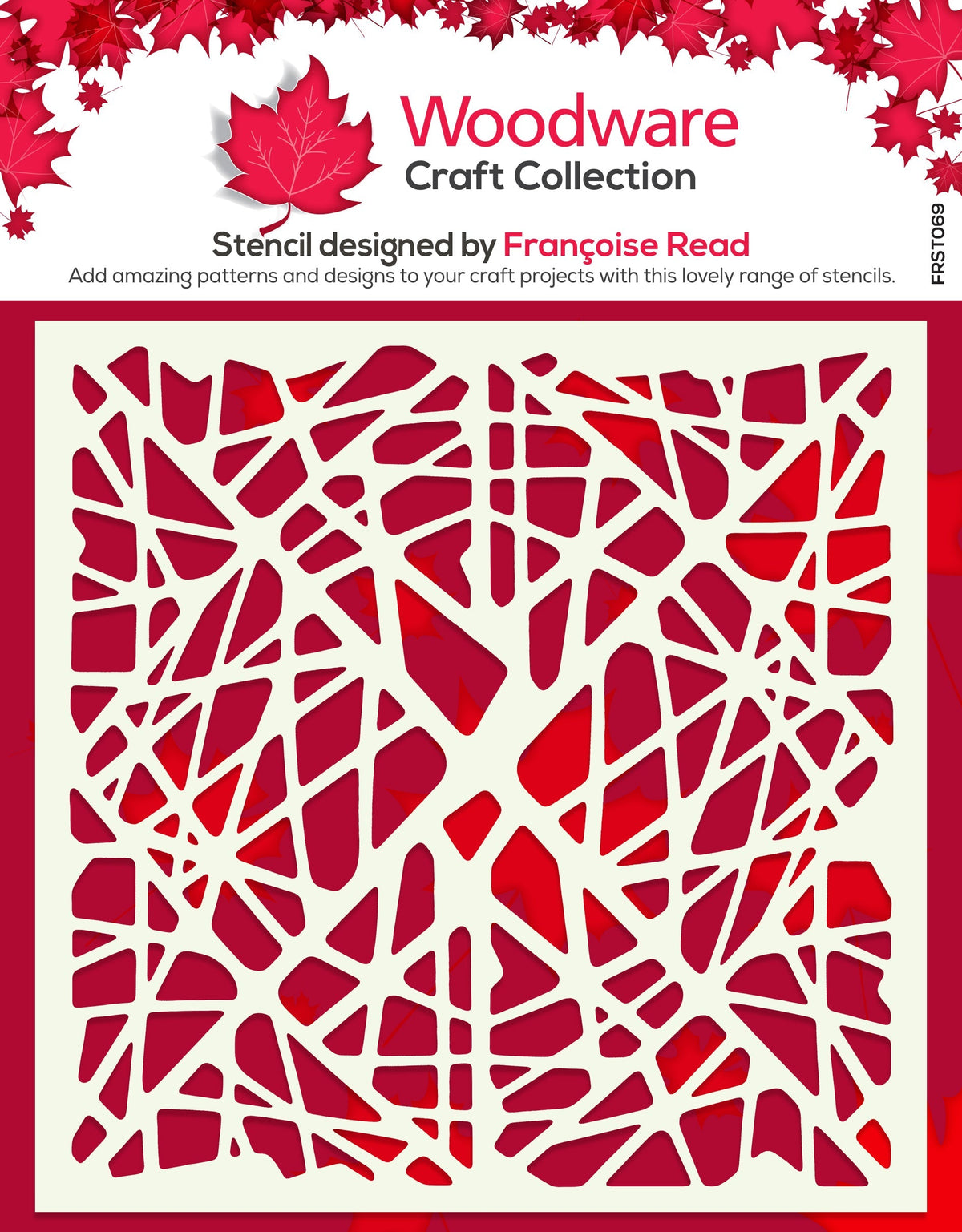 Woodware Web 6 in x 6 in Stencil-1