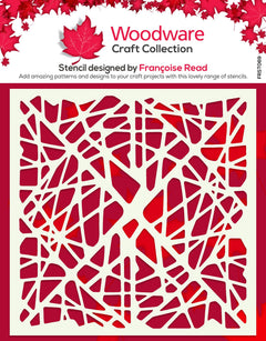 Woodware Web 6 in x 6 in Stencil-1