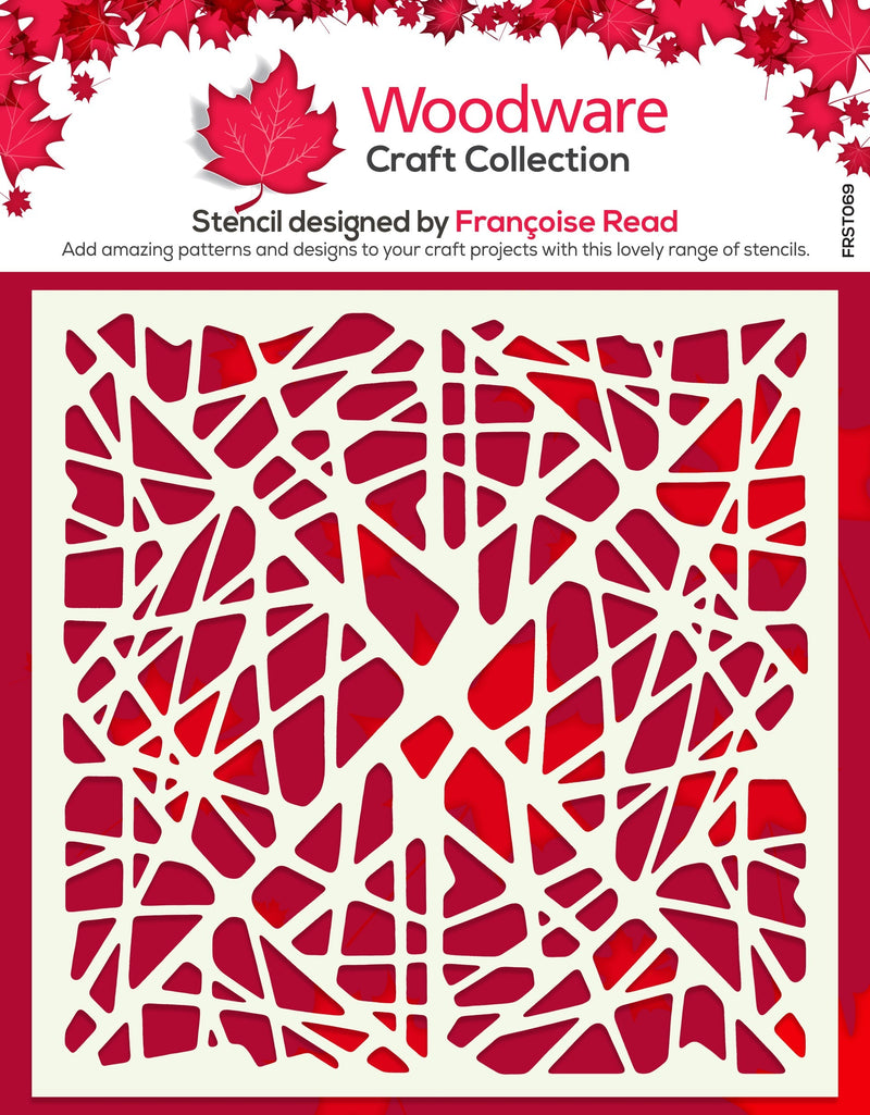 Woodware Web 6 in x 6 in Stencil-1