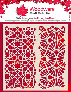 Woodware Arabesque 6 in x 6 in Stencil-1