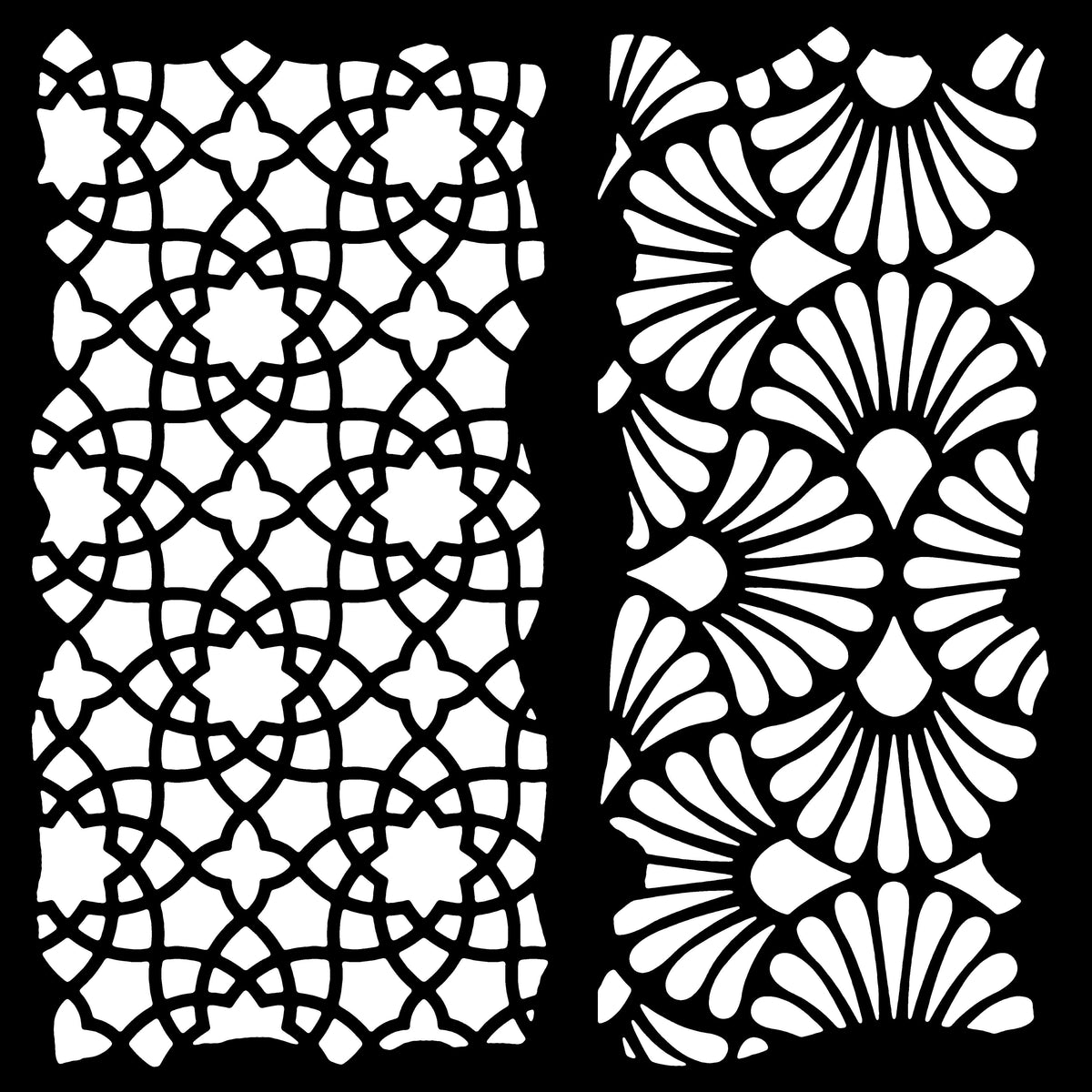 Woodware Arabesque 6 in x 6 in Stencil-6