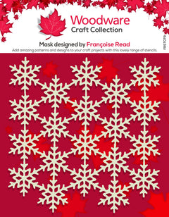Woodware Snowflake Screen 6 in x 6 in Mask-1
