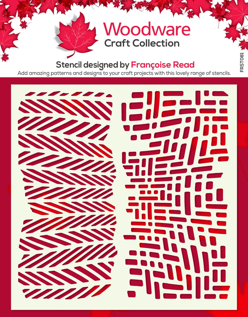 Woodware Pampa 6 in x 6 in Stencil-1
