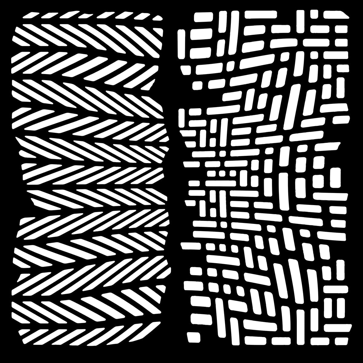 Woodware Pampa 6 in x 6 in Stencil-2