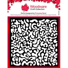 Woodware Funky Swirls 6 in x 6 in Stencil-1