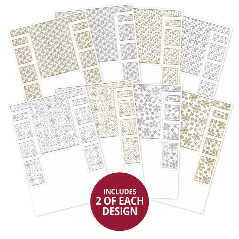 Festive Foiled Pattern Stepper Cards - Ink Me! Selection-1