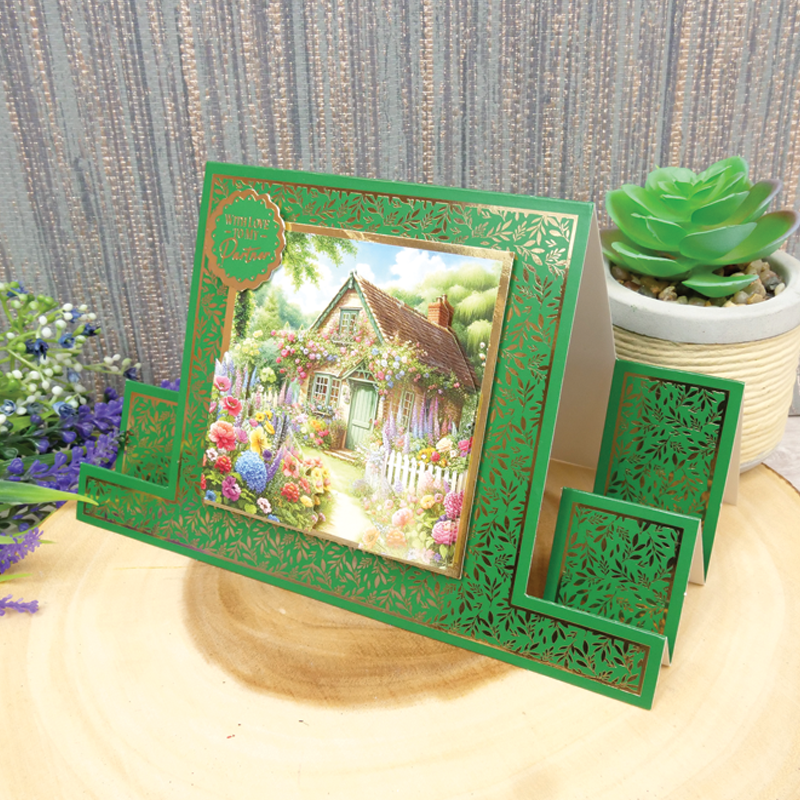 Foiled Pattern Stepper Cards - Square Centrepiece-2