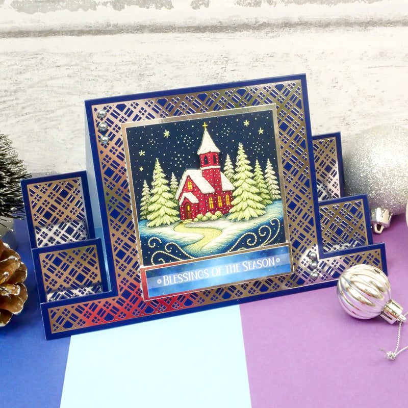 An Embroidered Christmas Square Pocket Pad-7