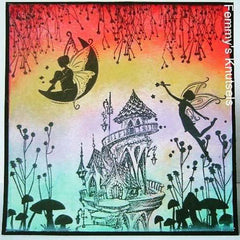 Nellie's Choice Clear Stamp Fairy Tale - Summer Castle-2