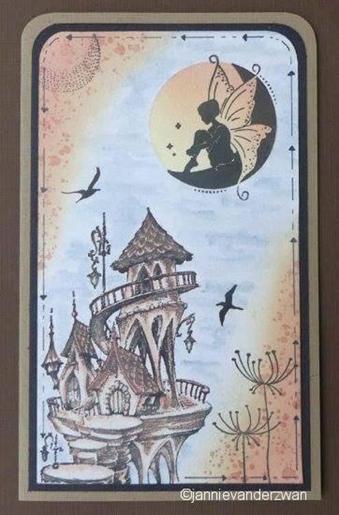Nellie's Choice Clear Stamp Fairy Tale - Summer Castle-3